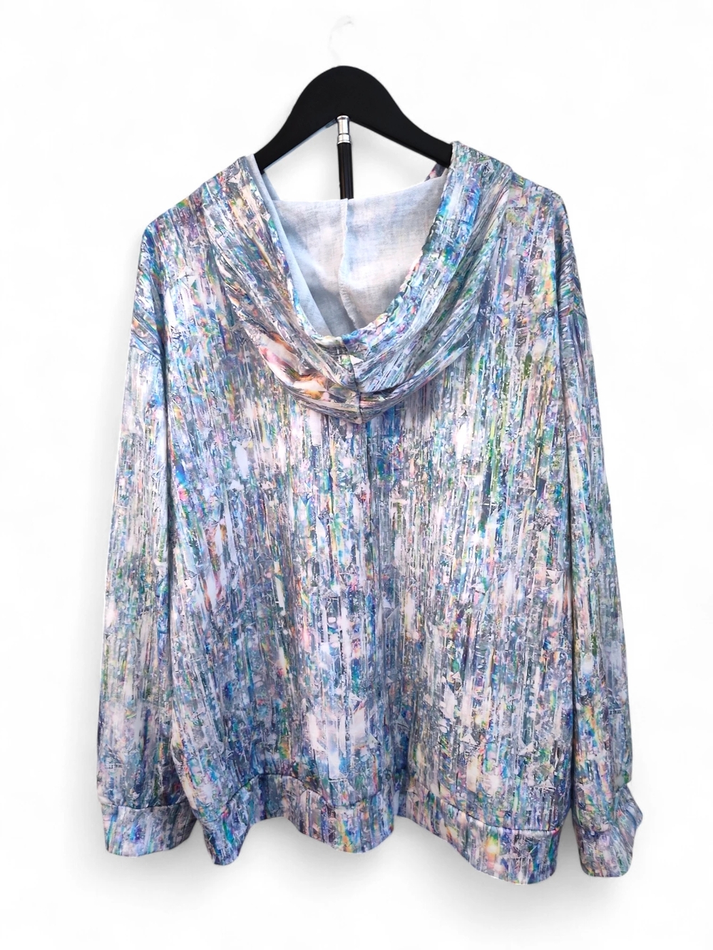Lightweight Hooded Jacket Abstract Colorful Womens Size XXL - Picture 4 of 7